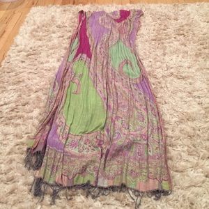 Lucky Brand Multi color paisley scarf!